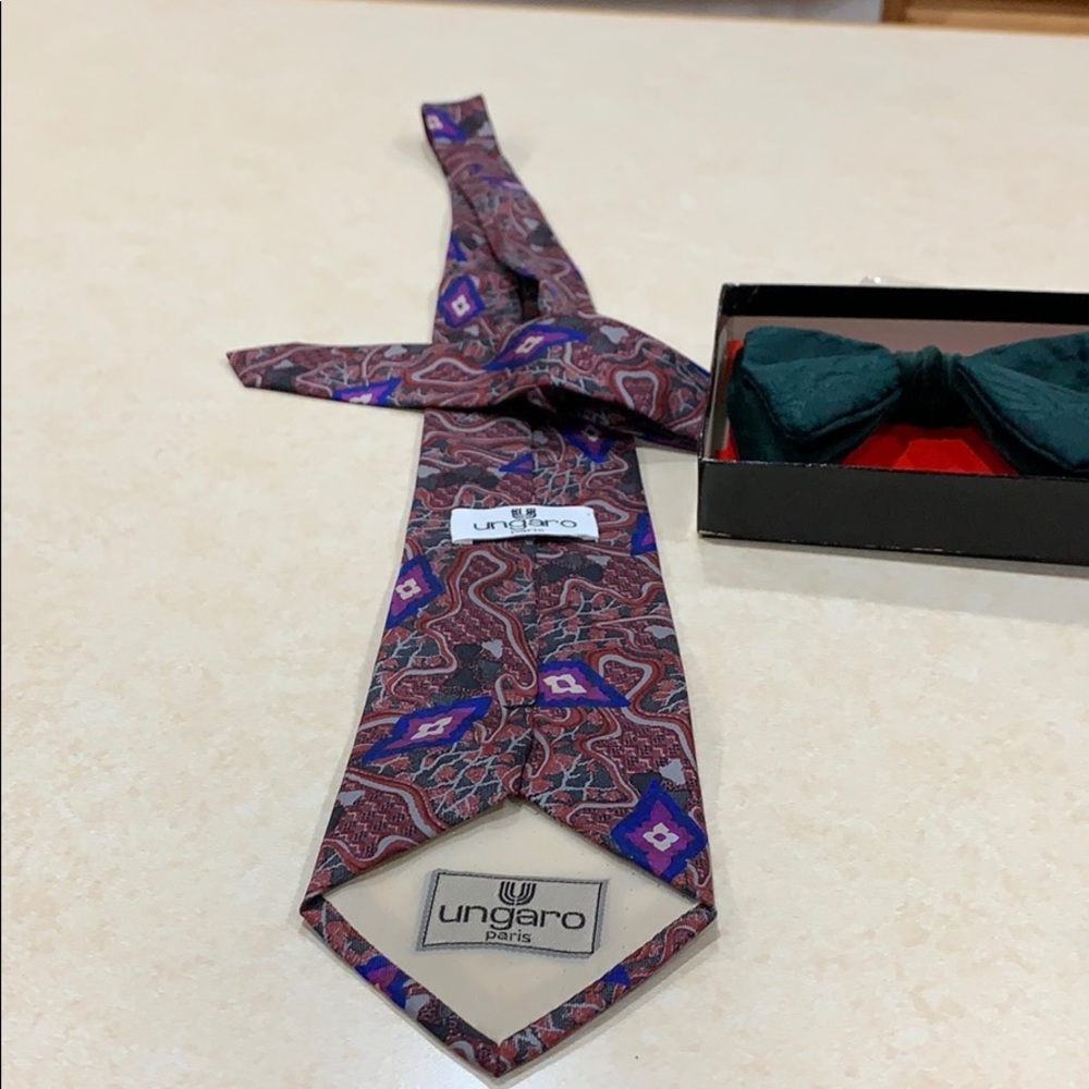 Beautiful neck tie and a bow tie